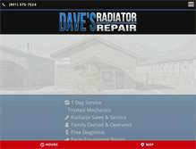 Tablet Screenshot of davesradiatorrepair.com